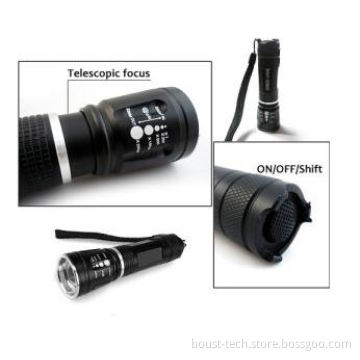 Boust CREE Q5 300 Lumen LED Focus Adjustable Flashlight Torch  (BST-AALP)